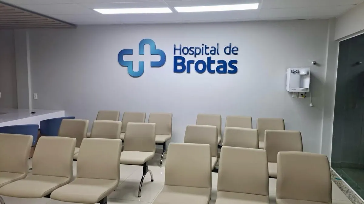 Recepção do hospital de Brotas