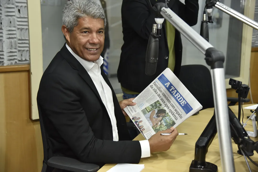 Jerônimo Rodrigues em visita ao Grupo A TARDE