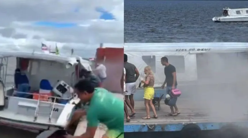 Apesar do susto, ninguém ficou ferido
