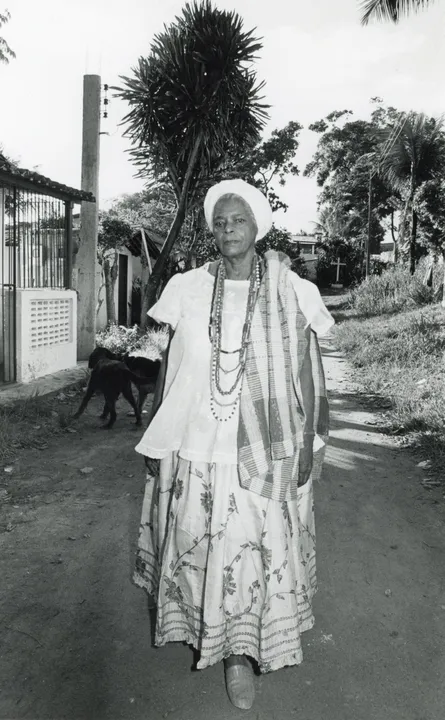 Mãe Stella de Oxóssi no Ilê Axé Opô Afonjá