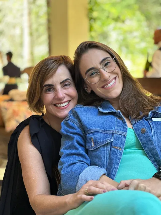 Maria Cecília Mathias e Clarissa Mathias