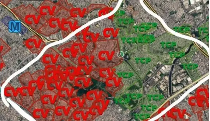 O mapa foi criado pelo dono da página 'Pega a Visão RJ'