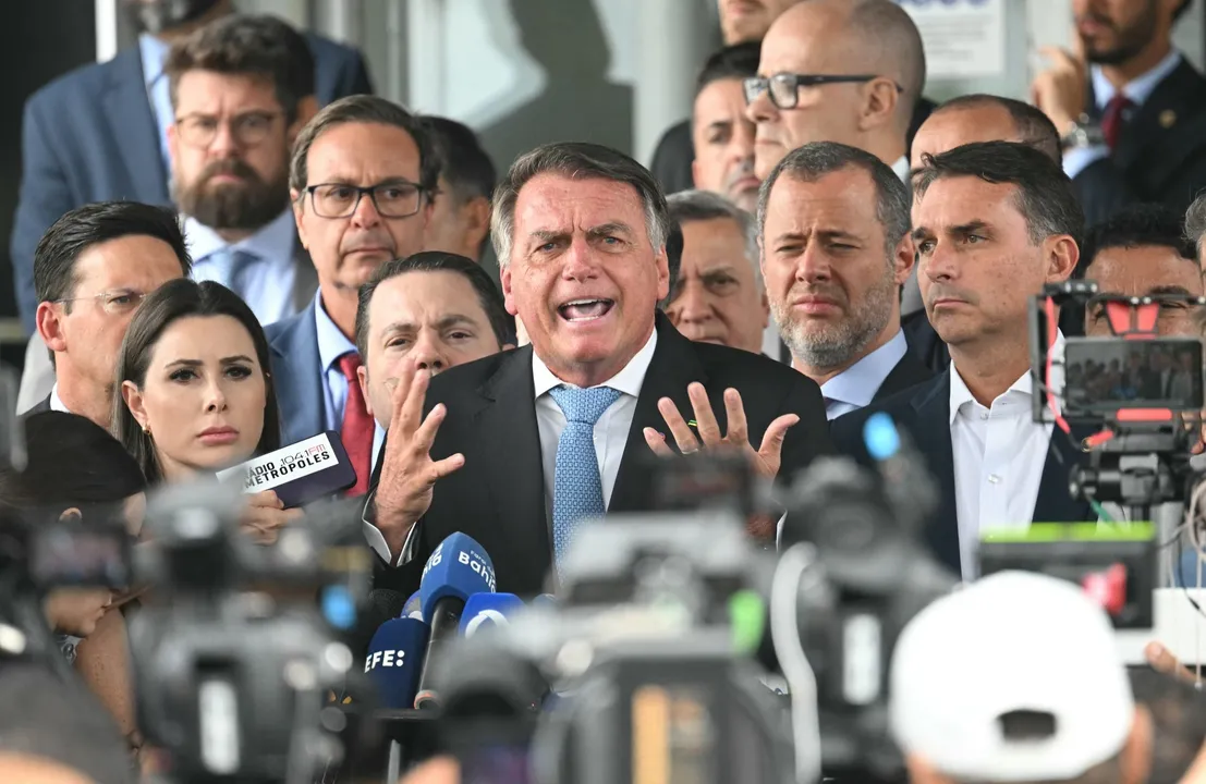 Ex-presidente durante coletiva de imprensa