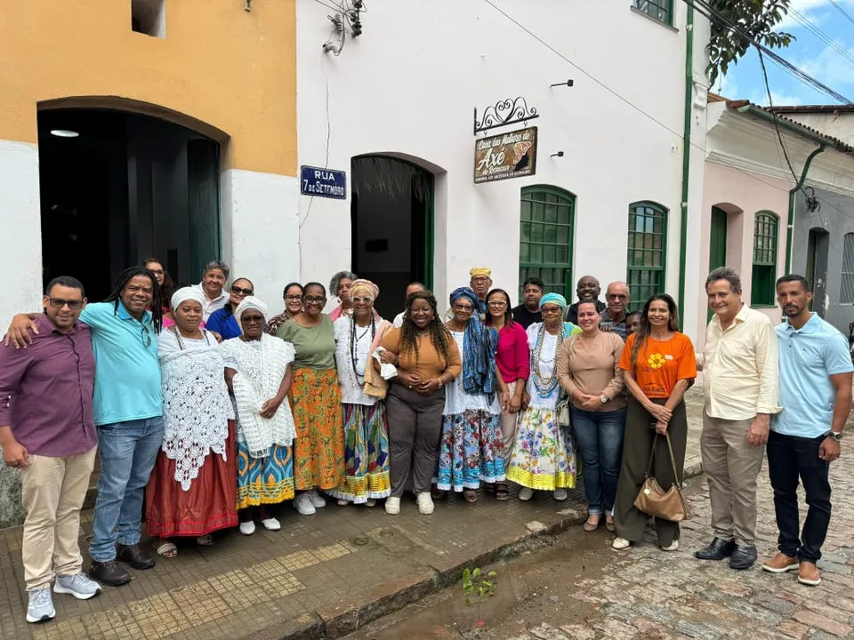 Ministra Macaé Evaristo durante agenda em Cachoeira