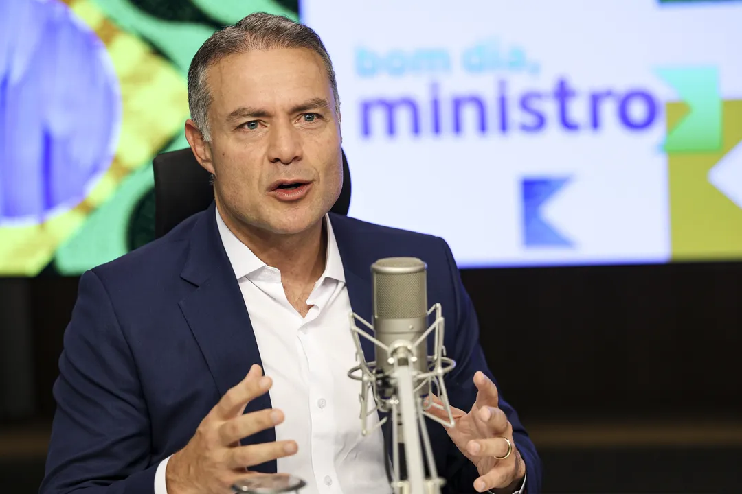 O ministro dos Transportes, Renan Filho, participa do programa Bom dia, Ministro.