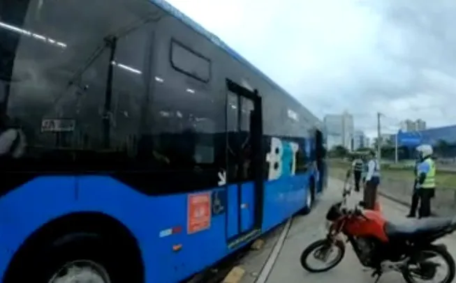 Vítima foi encaminhada para uma unidade de saúde
