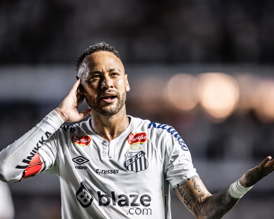 Neymar em ação pelo Santos