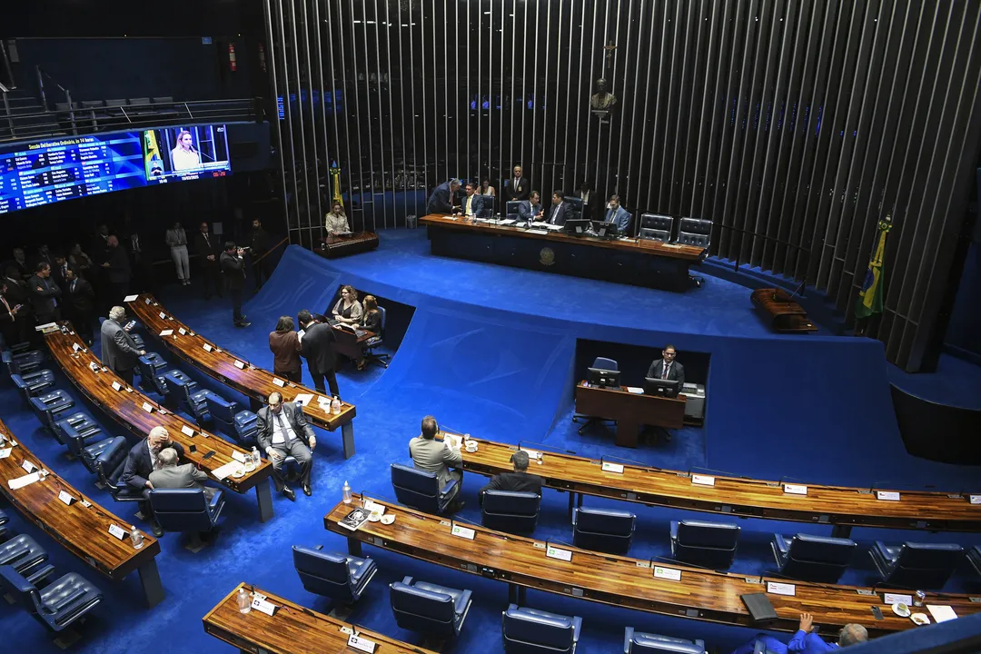 Plenário do Senado Federal durante sessão