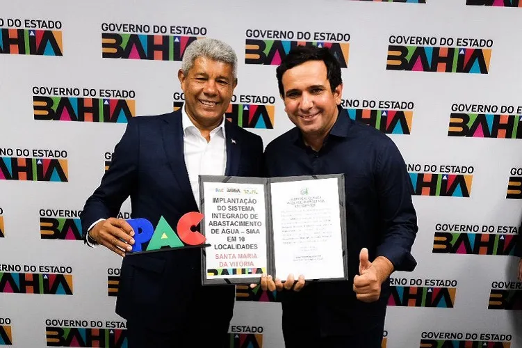 Governador recebeu declaração de apoio do prefeito de Santa Maria da Vitória, Tonho de Zé de Agdônio (UB)