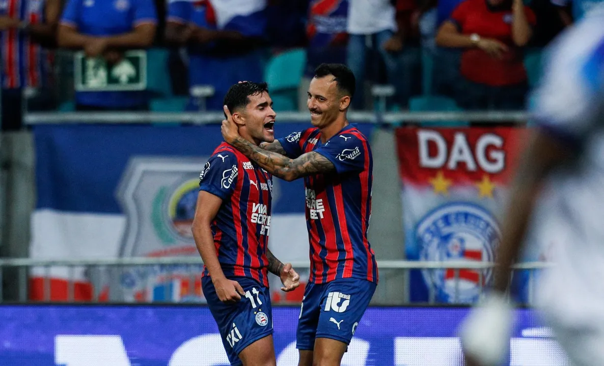 Rodrigo Nestor e Iago Borduchi, jogadores do Bahia