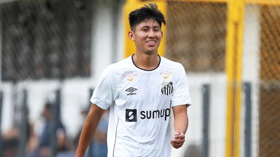 Miguelito durante sua passagem pelo Santos