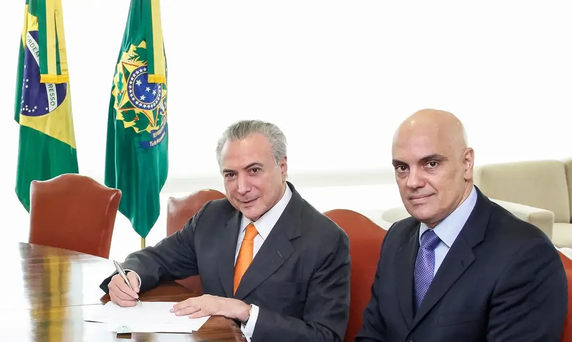Temer indicou Moraes para o STF em 2016