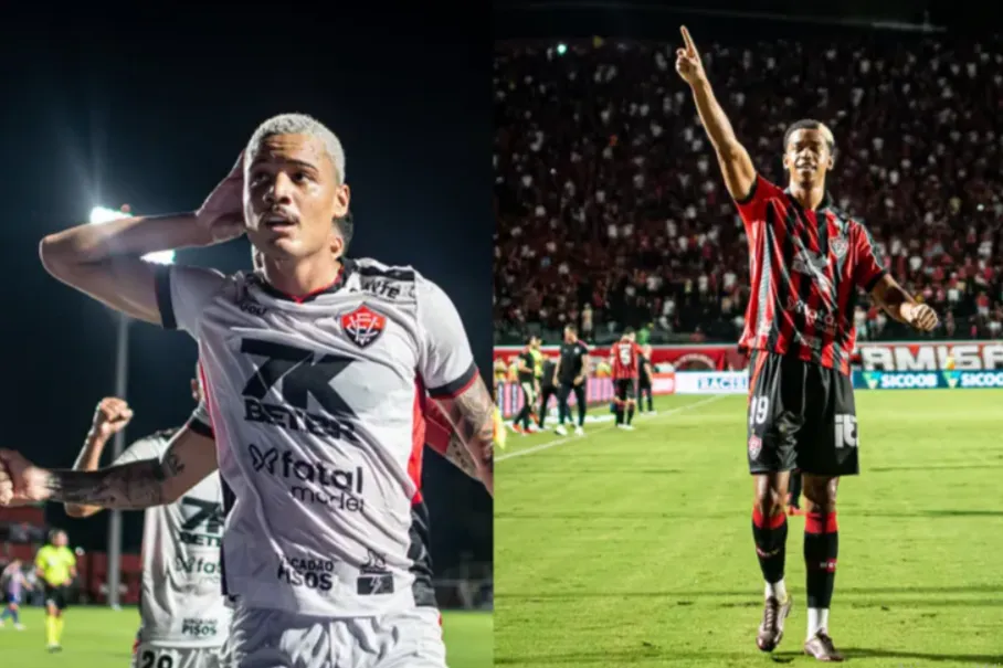 Disputa entre Carlinhos e Janderson esquenta ataque do Vitória