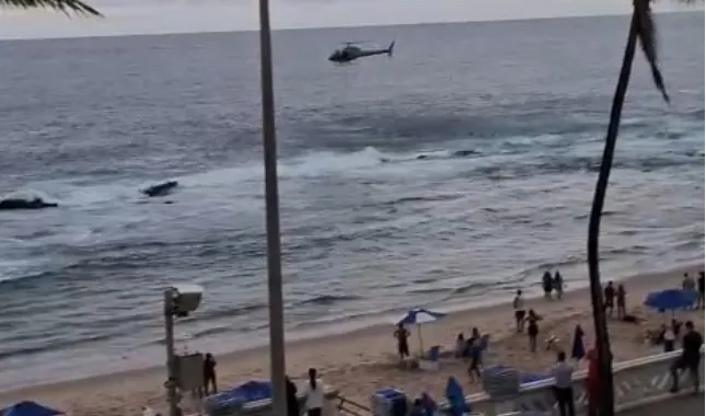 Após ser resgatado, homem foi levado a uma unidade de saúde