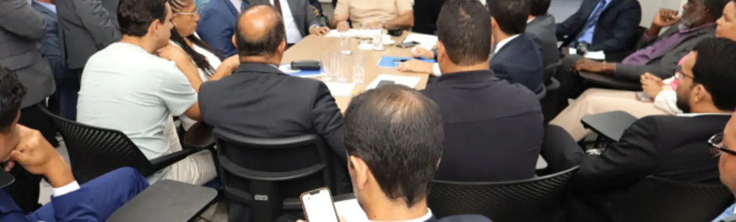 Reunião de líderes da Câmara Municipal de Salvador