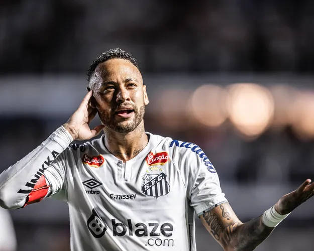 Neymar em ação pelo Santos