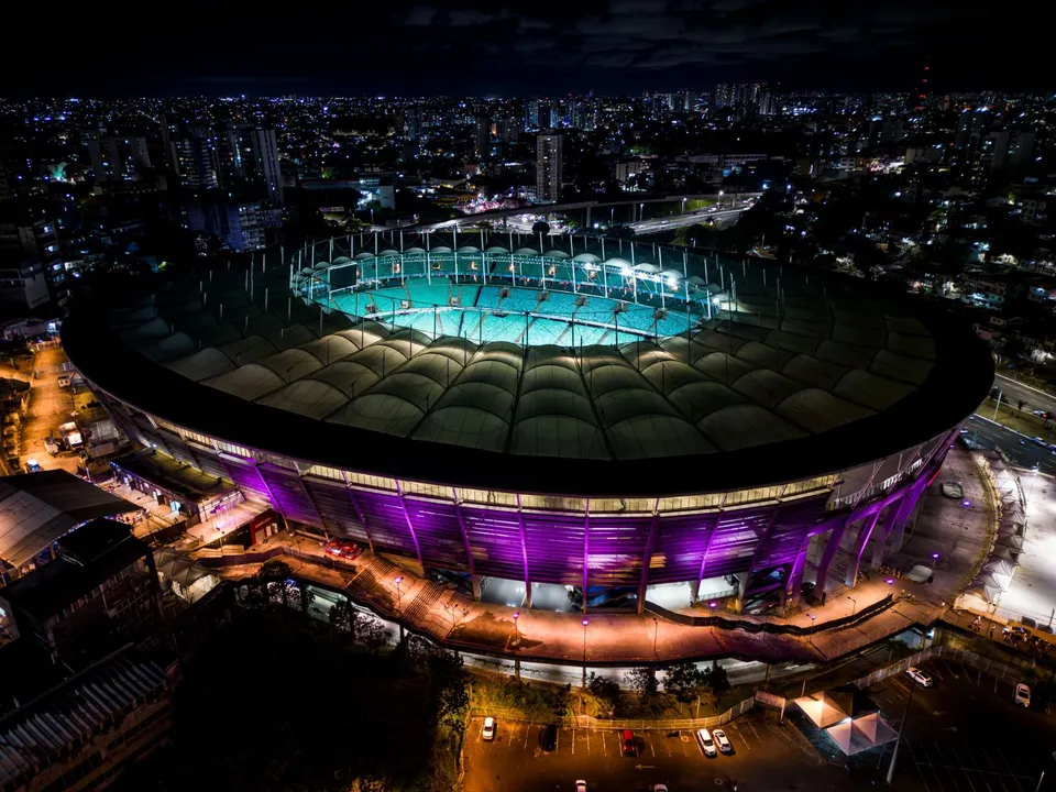 Arena Fonte Nova terá iluminação especial para alertar sobre o Teste do Pezinho