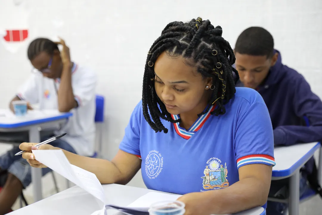 Estudante da rede estadual da Bahia