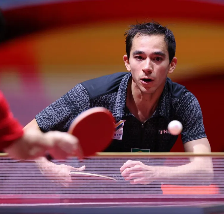 Hugo Calderano foi seuperado na final do Mundial de Tênis de Mesa pelo chinês Wang Chuqin