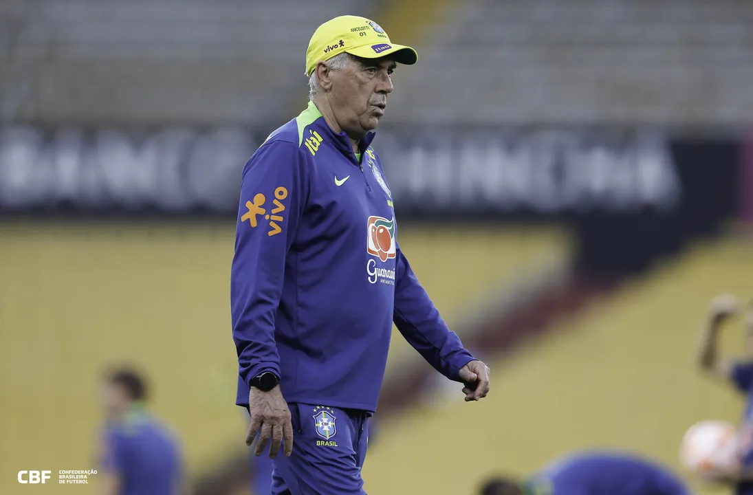 Ancelotti vai estrear no comando da seleção brasileira