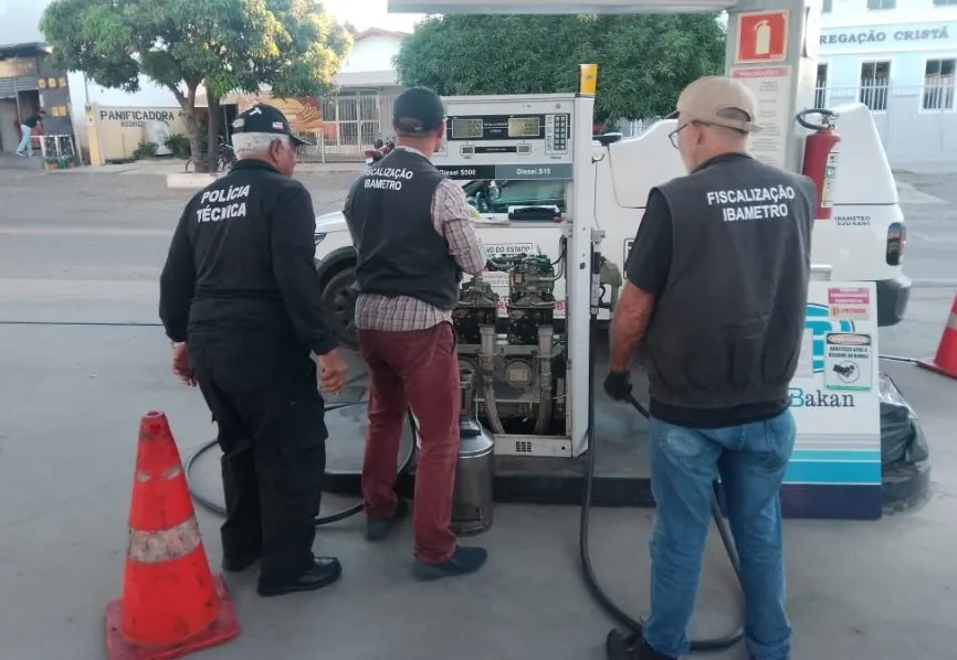 Casos de suspeita de fraude eletrônica nas placas das bombas serão investigados pela equipe técnica do Ibametro