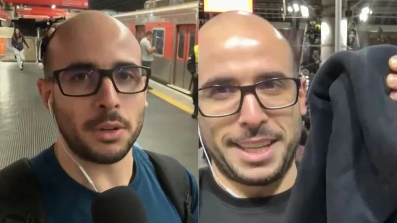 O repórter foi alertado pelos colegas