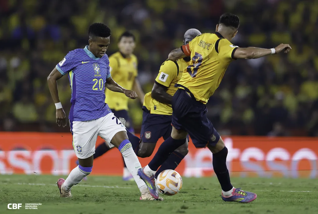 Imagem ilustrativa da imagem Sem brilho, Brasil fica no 0 a 0 com o Equador na estreia de Ancelotti