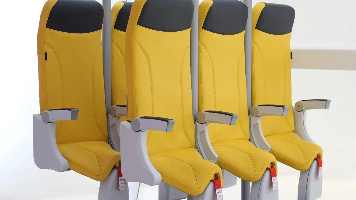 Assentos verticais para aviões causam polêmica