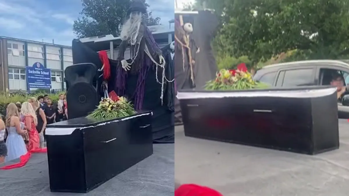 Jovem Lilly-Lou inovou em entrada em baile de formatura
