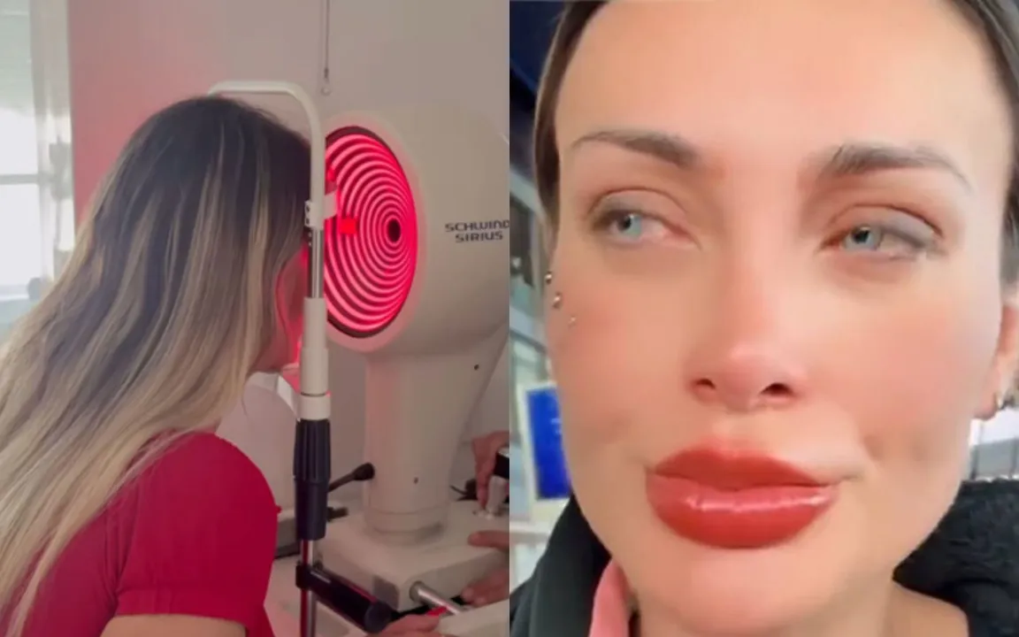 Andressa Urach mudou a cor dos olhos