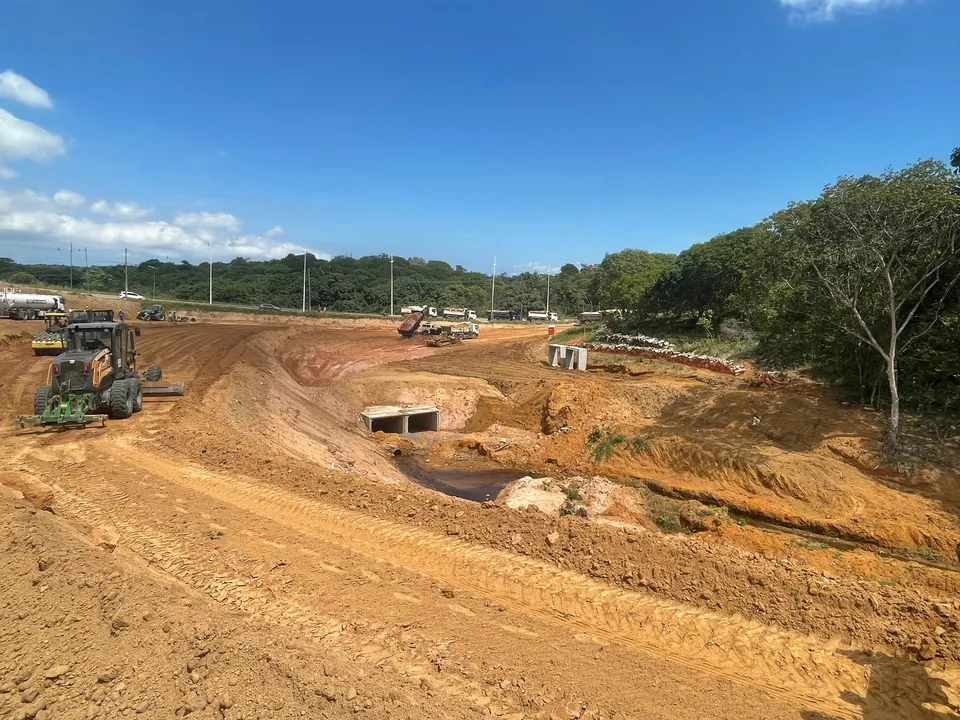Obras de duplicação na Estrada do Derba