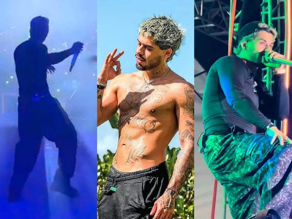 Imagem ilustrativa da imagem Após término, Zé Felipe passa a sensualizar no palco e interagir mais