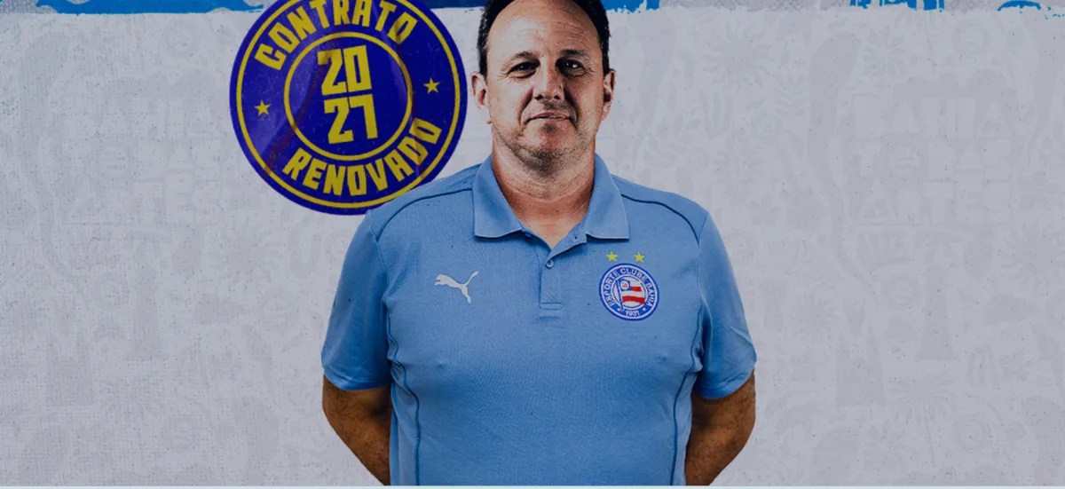 Rogério Ceni renovou com o Bahia até 2027