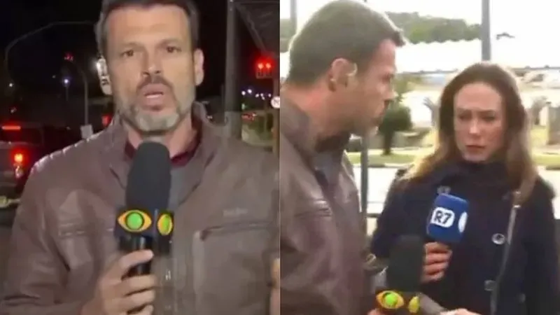 Lucas Martin empurrou a colega de profissão durante entrada ao vivo