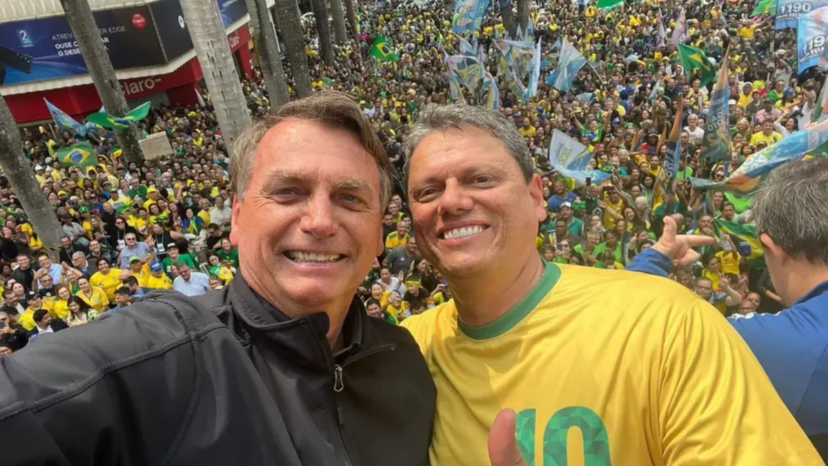 Bolsonaro pode apoiar candidatura de Tarcísio em 2026