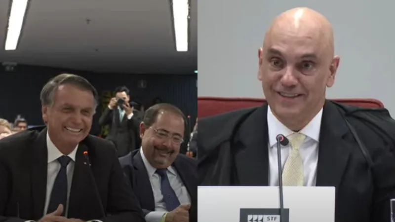 Brincadeira de Bolsonaro divertiu os presentes no STF
