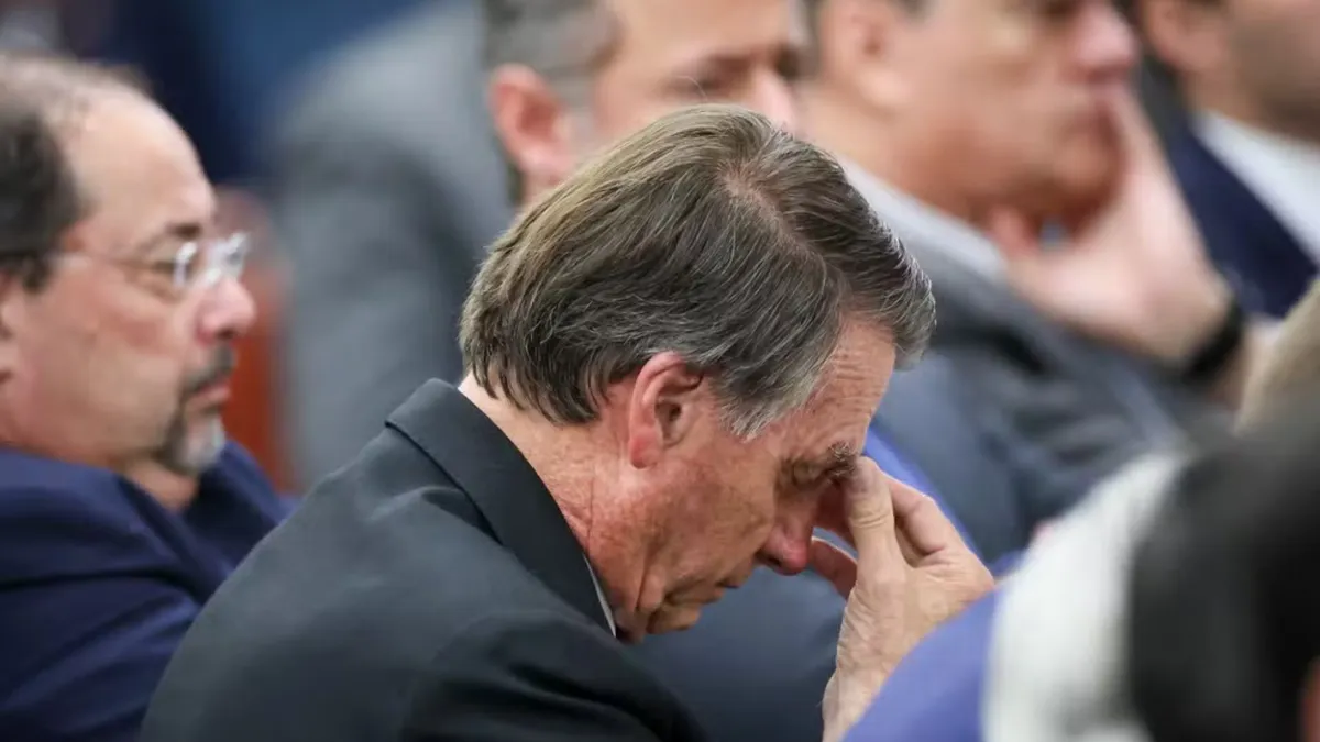 Bolsonaro durante interrogatório no STF