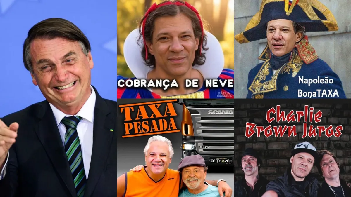 Bolsonaro publica memes contra Haddad