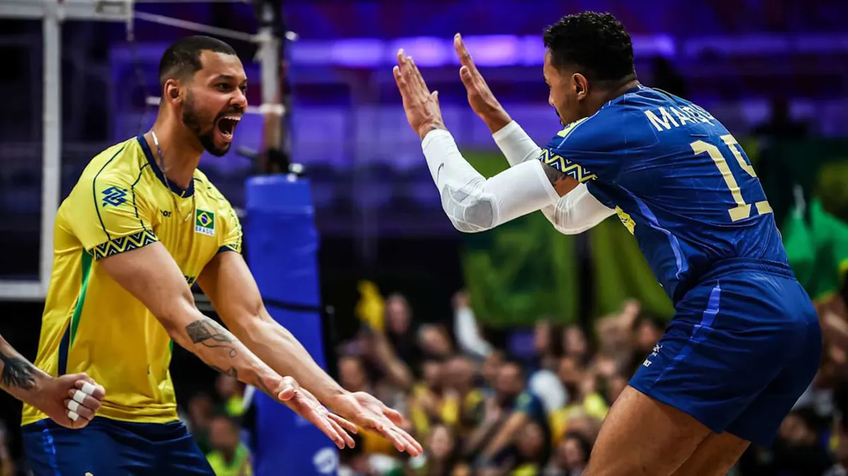 Alan e Maique comemoram ponto do Brasil