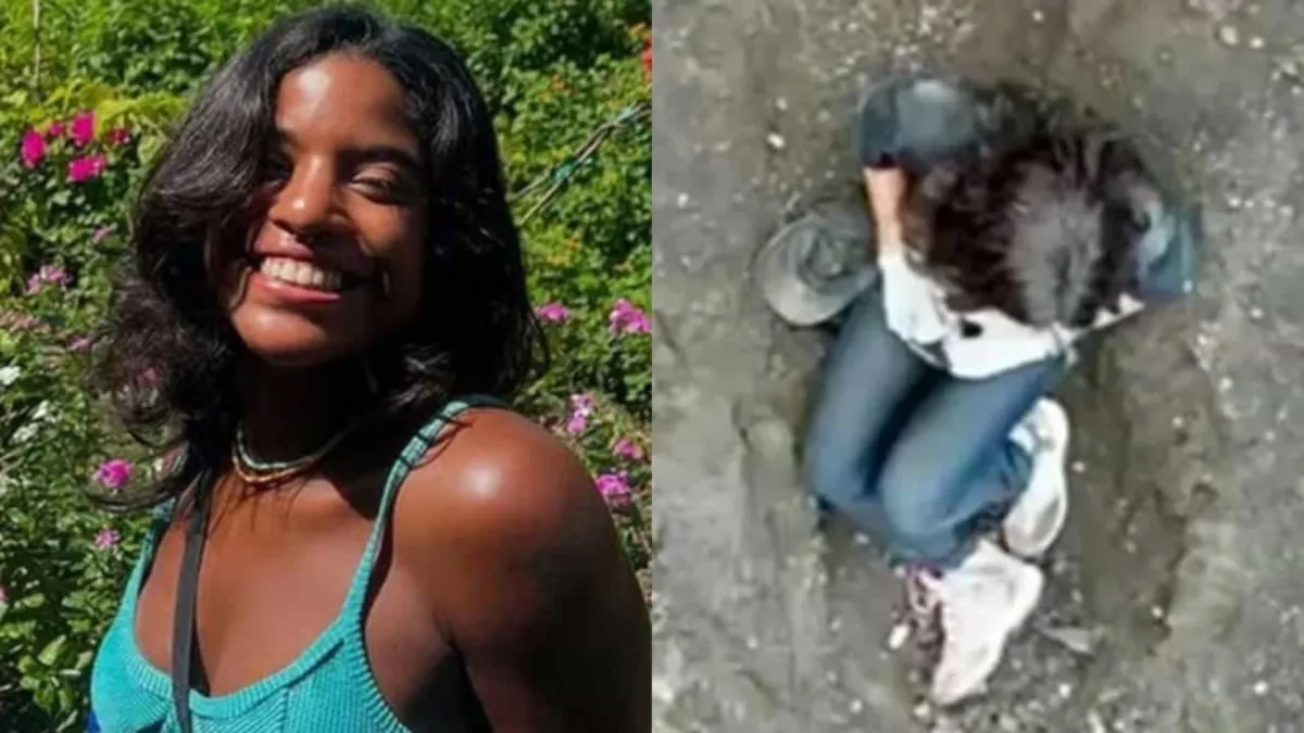 O corpo da jovem foi resgatado a cerca de 600 metros abaixo da trilha