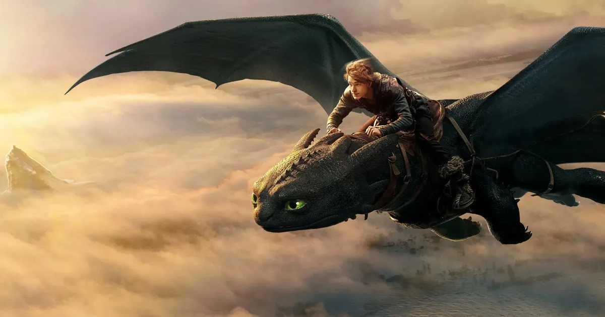 Cena do live-action de ‘Como Treinar Seu Dragão’