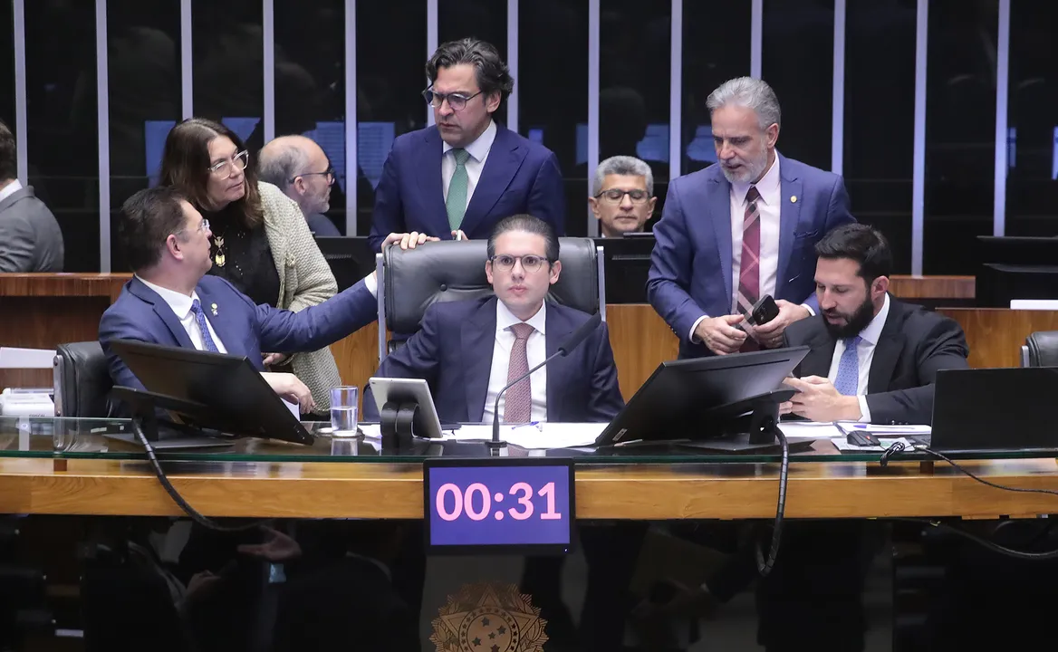 O presidente da Câmara dos Deputados, Hugo Motta