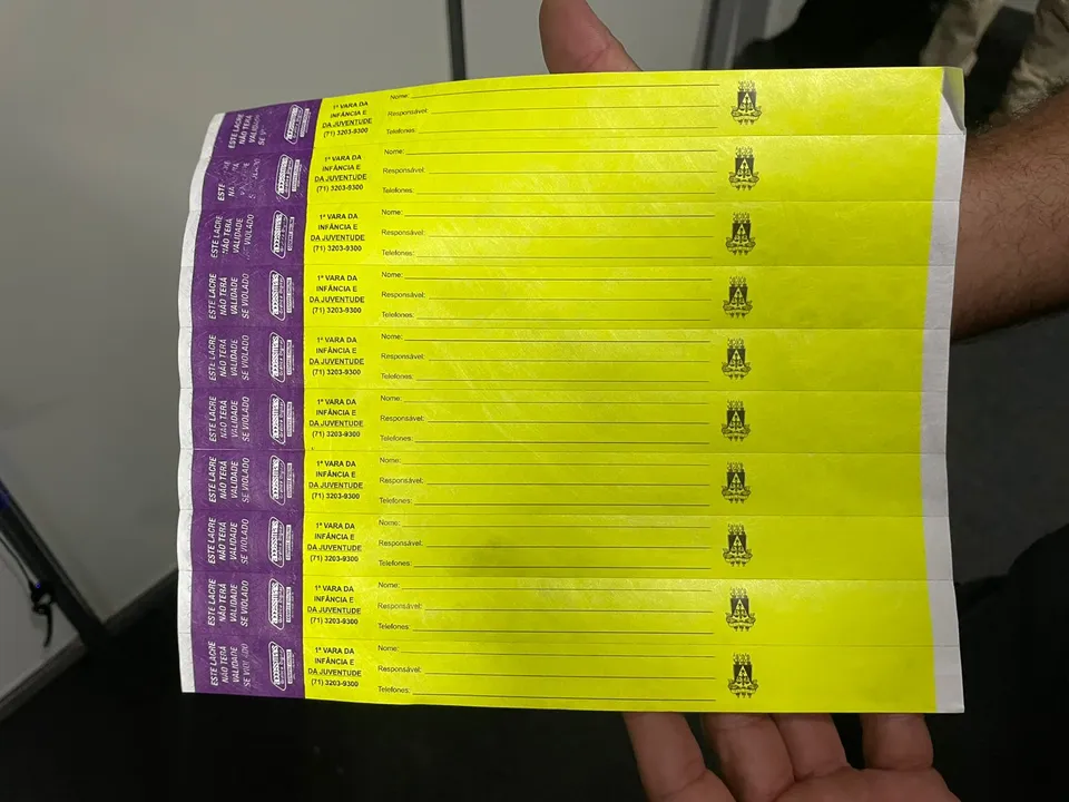 Pulseiras de identificação