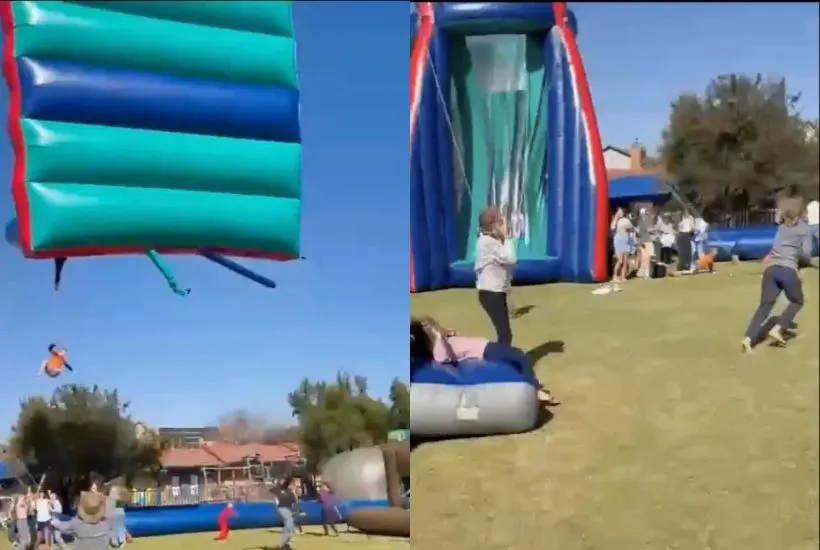 Vídeo do momento aterrorizante foi publicado nas redes sociais
