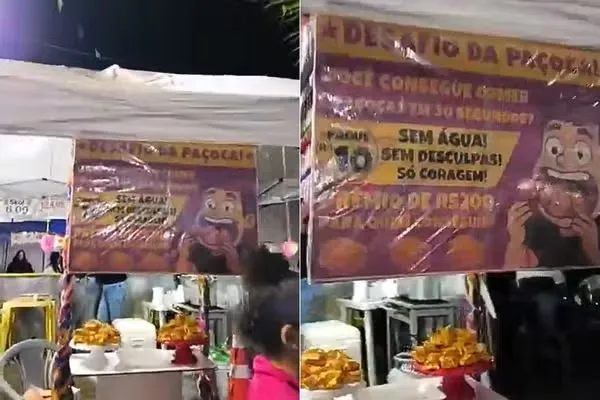Mulher acabou com as vias respiratórias obstruídas pela guloseima e caiu desacordada no loca