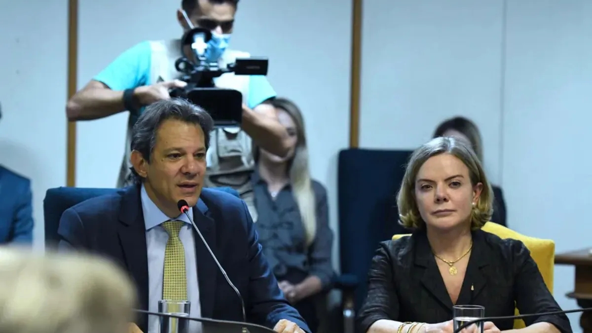 Fernando Haddad e Gleisi Hoffmann