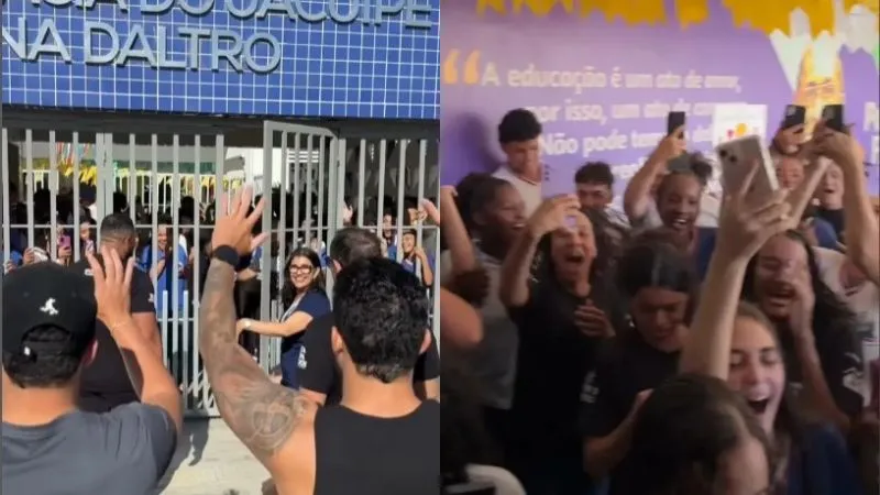 A dupla causou tumulto na escola