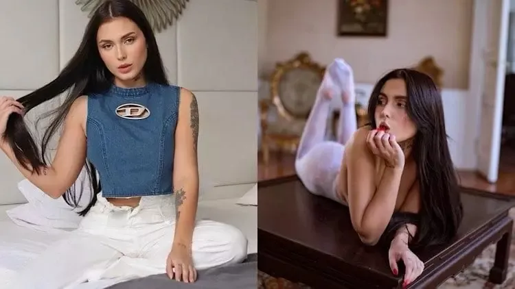 A influenciadora cria conteúdo adulto na web