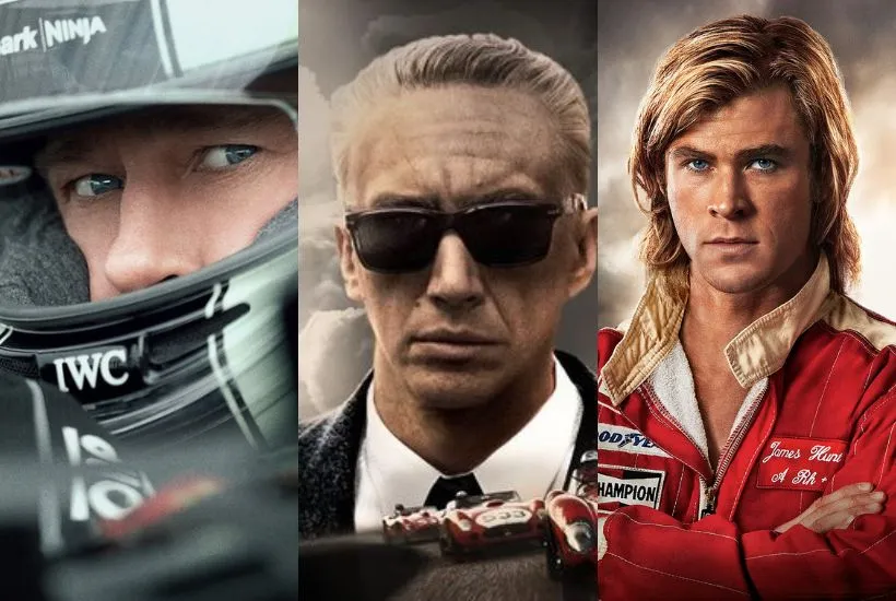 Lista conta com títulos como F1: O Filme, Ferrari e Rush: No Limite da Emoção