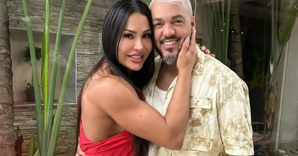 Gracyanne Barbosa e o cantor Belo